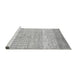 Sideview of Machine Washable Oriental Gray Modern Rug, wshabs1840gry