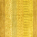 Square Oriental Yellow Modern Rug, abs1840yw