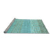 Sideview of Machine Washable Oriental Light Blue Modern Rug, wshabs1840lblu