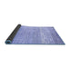 Sideview of Oriental Blue Modern Rug, abs1840blu