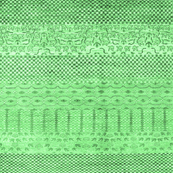 Square Oriental Emerald Green Modern Rug, abs1840emgrn