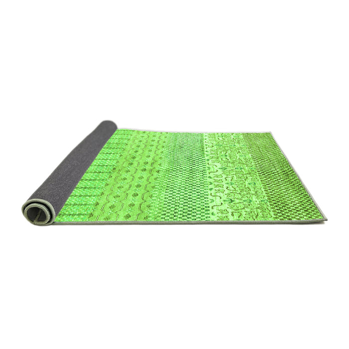 Sideview of Oriental Green Modern Rug, abs1840grn