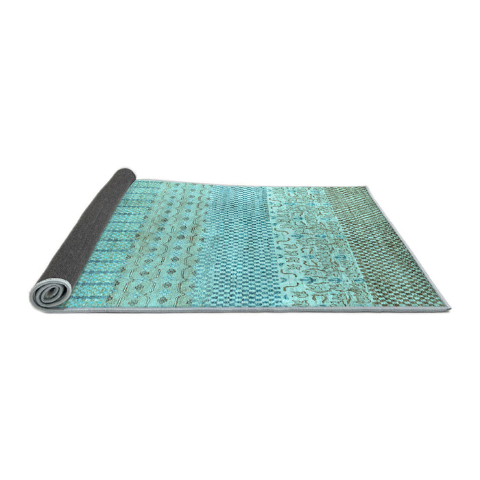 Sideview of Oriental Light Blue Modern Rug, abs1840lblu