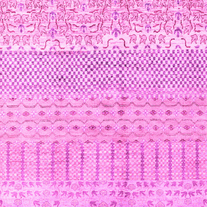 Machine Washable Oriental Pink Modern Rug, wshabs1840pnk