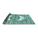 Sideview of Oriental Light Blue Modern Rug, abs1841lblu