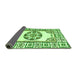 Sideview of Oriental Green Modern Rug, abs1841grn