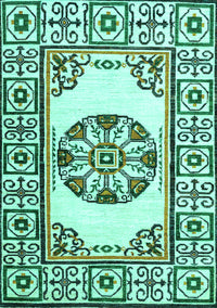 Oriental Turquoise Modern Rug, abs1841turq