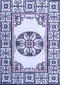 Oriental Blue Modern Rug, abs1841blu