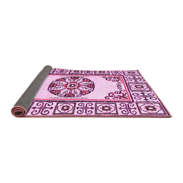 Sideview of Oriental Pink Modern Rug, abs1841pnk