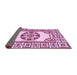 Sideview of Oriental Pink Modern Rug, abs1841pnk