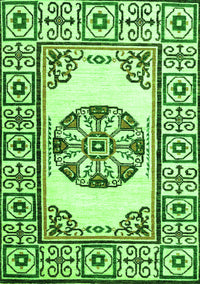 Oriental Green Modern Rug, abs1841grn