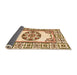 Sideview of Oriental Orange Modern Rug, abs1841org