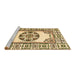 Sideview of Machine Washable Oriental Brown Modern Rug, wshabs1841brn