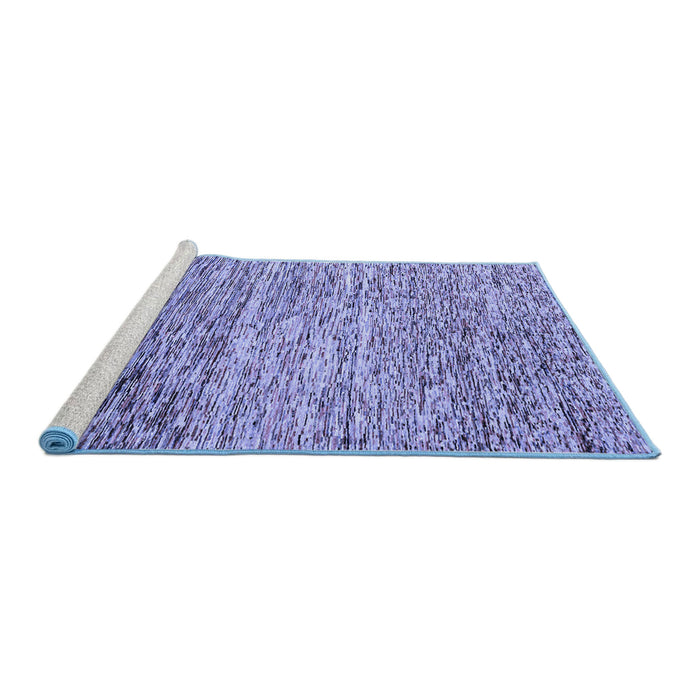 Sideview of Machine Washable Oriental Blue Modern Rug, wshabs1842blu