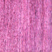 Square Machine Washable Oriental Pink Modern Rug, wshabs1842pnk