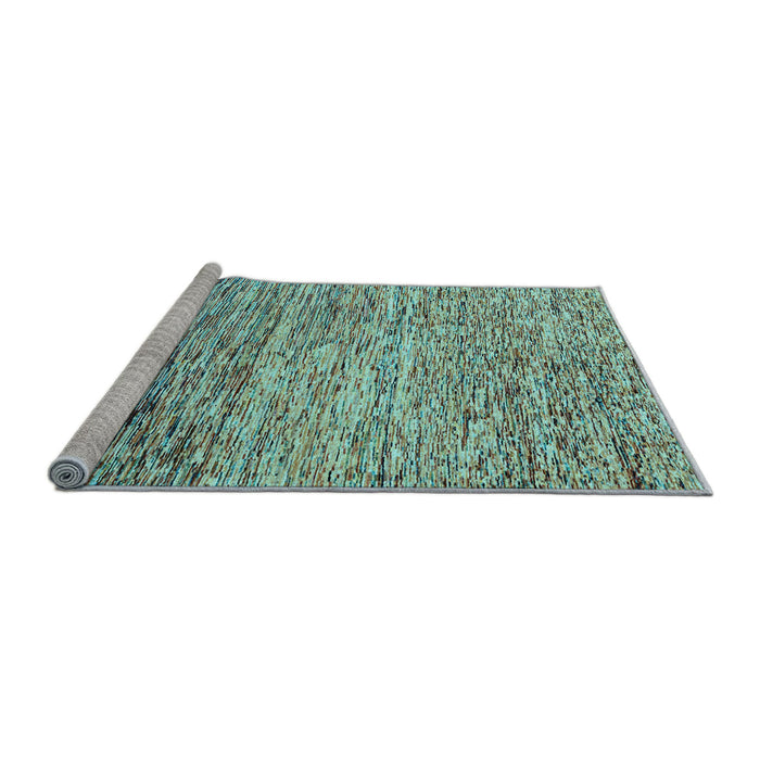 Sideview of Machine Washable Oriental Light Blue Modern Rug, wshabs1842lblu