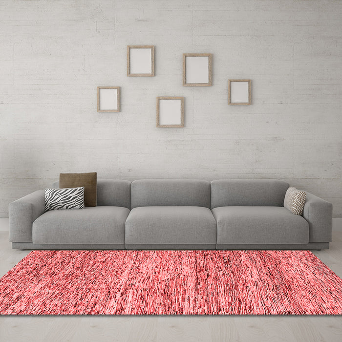 Modern Red Washable Rugs
