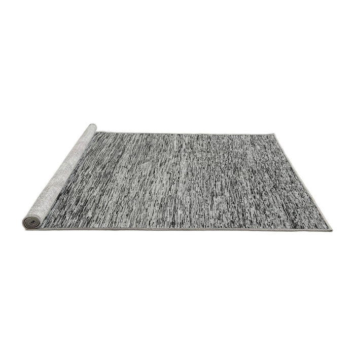 Sideview of Machine Washable Oriental Gray Modern Rug, wshabs1842gry