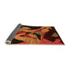 Sideview of Oriental Orange Modern Rug, abs1843org