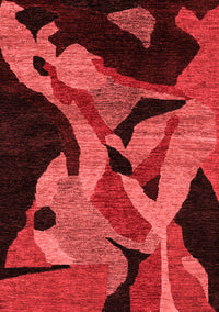 Oriental Red Modern Rug, abs1843red