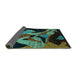 Sideview of Oriental Turquoise Modern Rug, abs1843turq