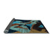 Sideview of Oriental Light Blue Modern Rug, abs1843lblu