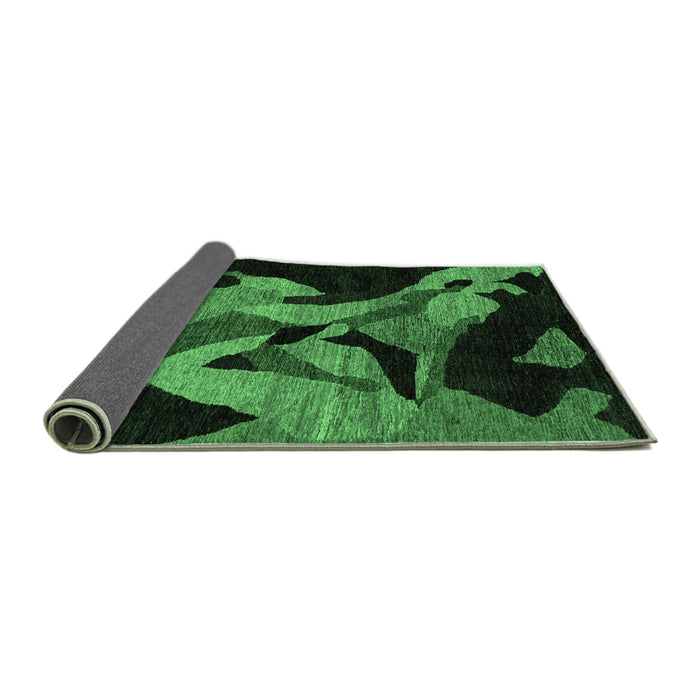 Sideview of Oriental Emerald Green Modern Rug, abs1843emgrn