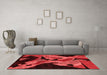 Modern Red Washable Rugs