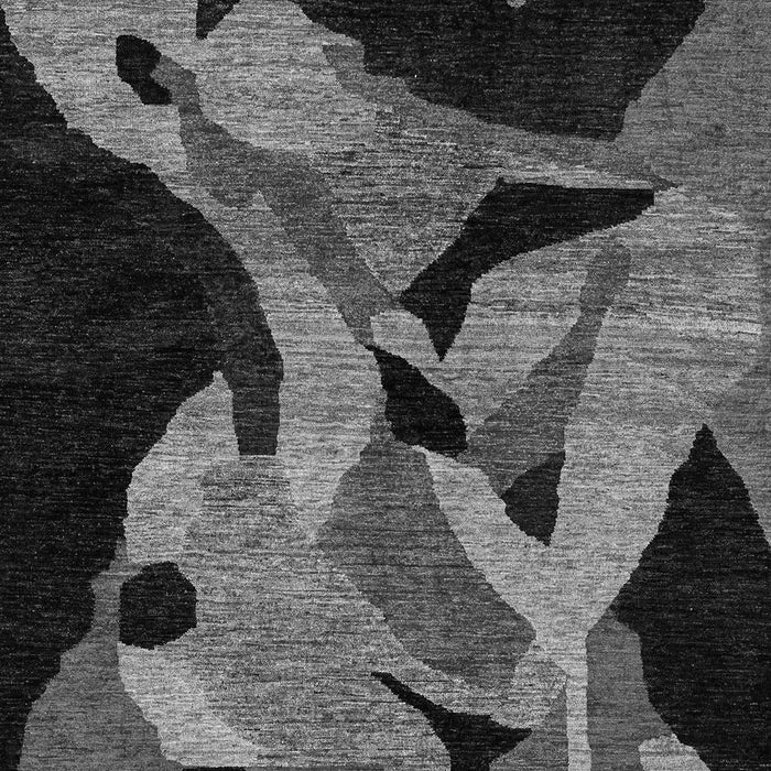 Machine Washable Oriental Gray Modern Rug, wshabs1843gry