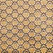 Square Abstract Mustard Yellow Oriental Rug, abs1844