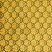 Square Machine Washable Oriental Yellow Modern Rug, wshabs1844yw