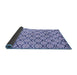 Sideview of Oriental Blue Modern Rug, abs1844blu