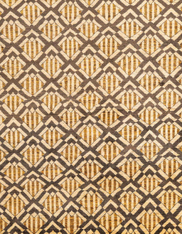Abstract Mustard Yellow Oriental Rug, abs1844