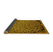 Sideview of Abstract Yellow Modern Rug, abs1845yw