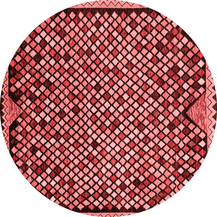 Machine Washable Abstract Red Modern Rug, wshabs1845red