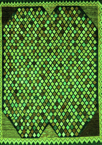 Abstract Green Modern Rug, abs1845grn