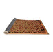 Sideview of Abstract Orange Modern Rug, abs1845org