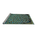 Sideview of Machine Washable Abstract Light Blue Modern Rug, wshabs1845lblu