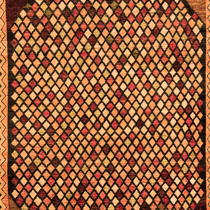 Abstract Orange Modern Rug, abs1845org