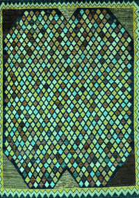 Abstract Turquoise Modern Rug, abs1845turq