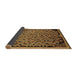 Sideview of Abstract Brown Modern Rug, abs1845brn