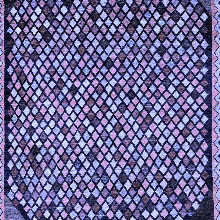 Abstract Blue Modern Rug, abs1845blu