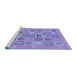 Sideview of Machine Washable Abstract Blue Modern Rug, wshabs1846blu