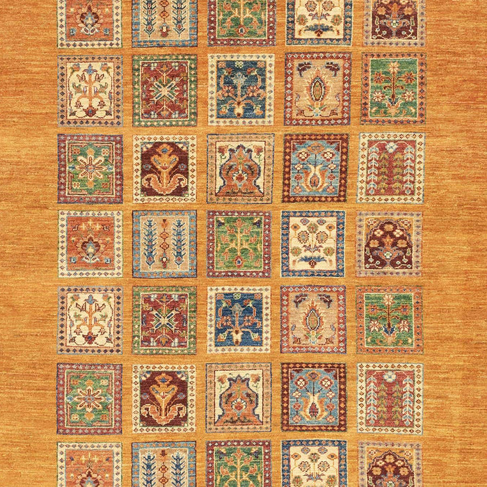 Abstract Yellow Modern Rug, abs1846