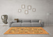 Machine Washable Abstract Brown Modern Rug in a Living Room,, wshabs1846brn