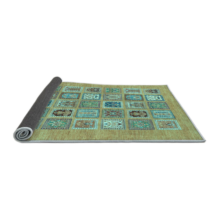 Sideview of Abstract Light Blue Modern Rug, abs1846lblu