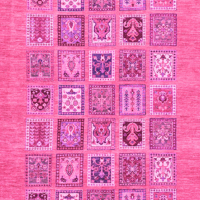 Machine Washable Abstract Pink Modern Rug, wshabs1846pnk