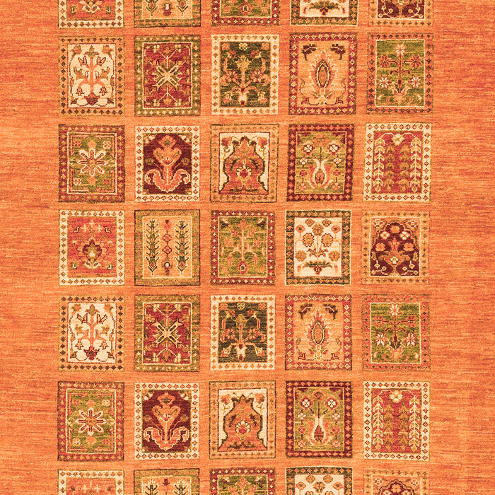 Machine Washable Abstract Orange Modern Area Rugs, wshabs1846org