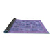 Sideview of Abstract Blue Modern Rug, abs1846blu