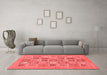 Modern Red Washable Rugs